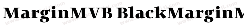 MarginMVB BlackMarginMVB Black字体转换